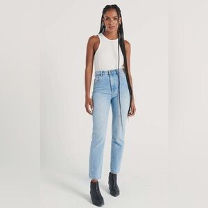 ROLLA'S SZ 31 Duster High Rise Slim Light Distressing Old Stone Wash Jeans NEW